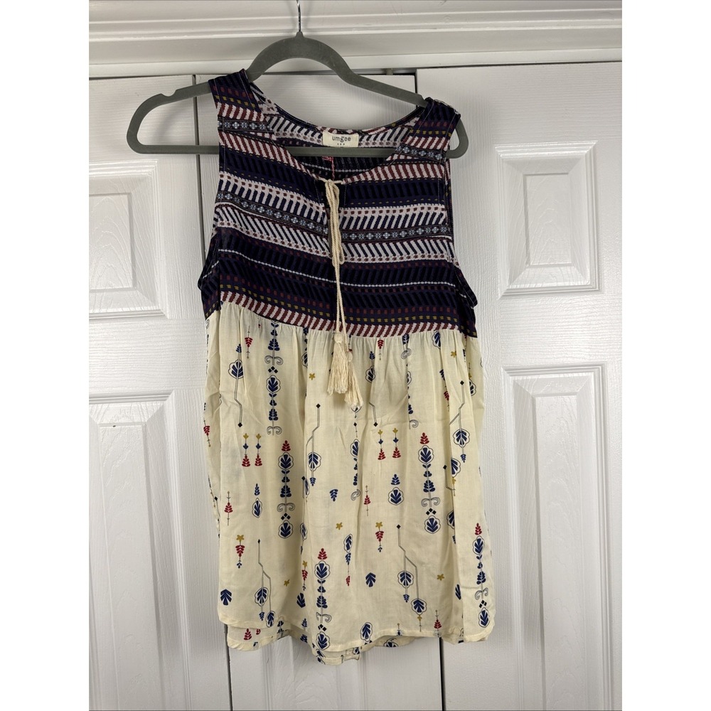 Umgee Women's Size‎ Small NWT sleeveless top boho hippie prairiecore